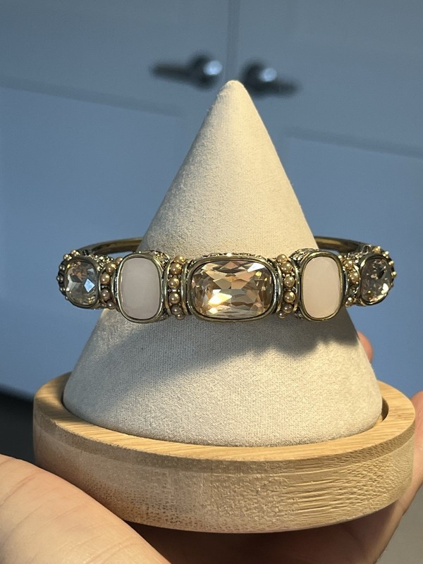 HEIDI DAUS Grand Slam Golden Shadow Crystal Deco Bracelet Large #9. gallery