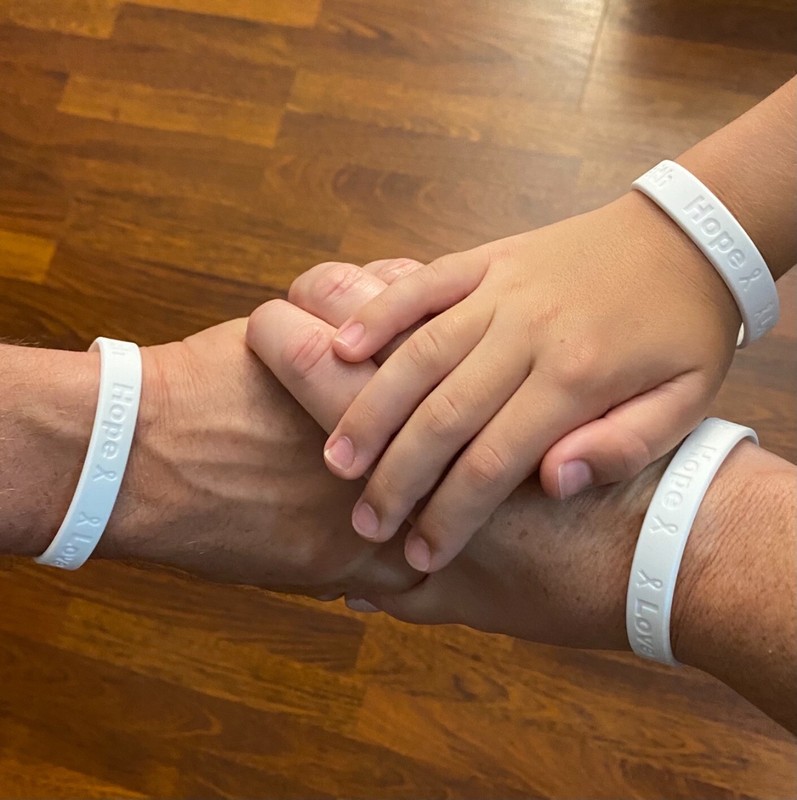 5 White Lung Cancer Awareness Bracelets - High Quality Silicone Bracelets gallery