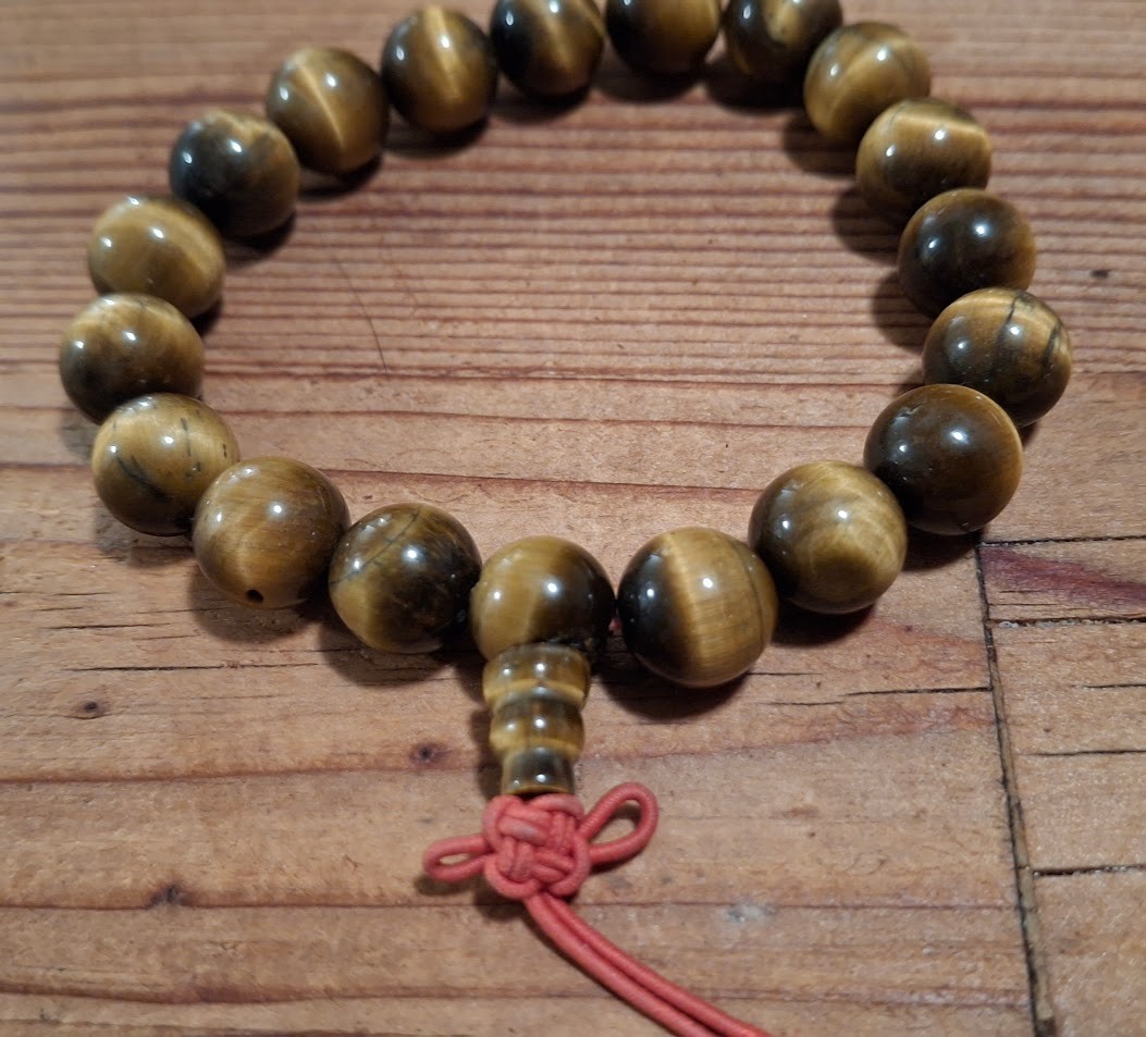 Tigers eye stretch bracelet extra large size 8-9 in wrist 8mm beads gallery