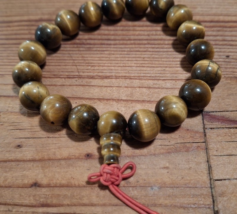 Tigers eye stretch bracelet extra large size 8-9 in wrist 8mm beads gallery