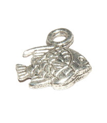 Fish #4 Charm Tibetan Silver J1183