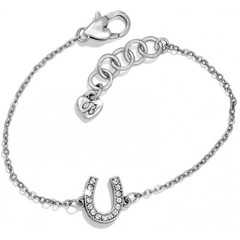 NWT Brighton STARRY NIGHT HORSESHOE Silver Crystals Petite Bracelet MSRP $38