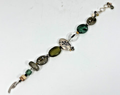 Silpada Sterling Silver Mixed Stone Bracelet