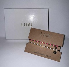 PELOTON x J. LUU 2 Piece Bracelet Set ~ Beaded/Stretch ~ One Size ~ in Gift Box