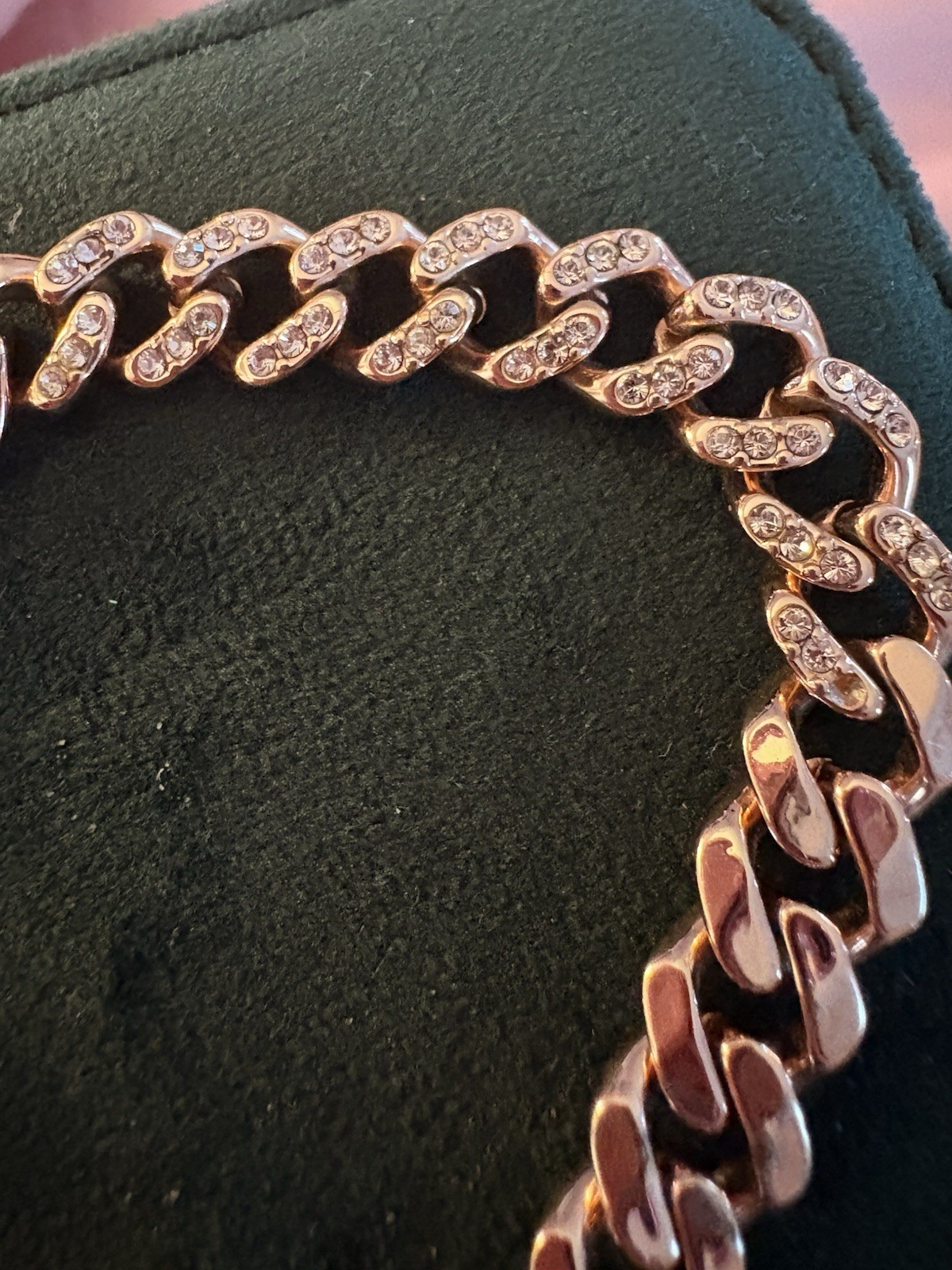 Rose Gold Plated Givenchy Figuero Bracelet with Swarovski Crystal Accents 8 1/2 gallery
