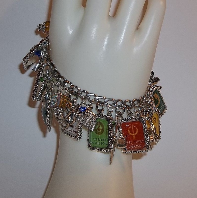 Outlander Book Covers Inspired Charm Bracelet Hand Crafted Jamie Claire gallery