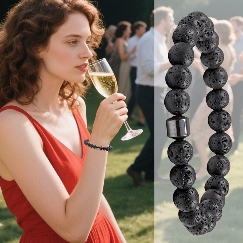 Liquor Bracelet Anti Alcohol Drinking Bracelet-Emotional Soothing Wrist Stones gallery