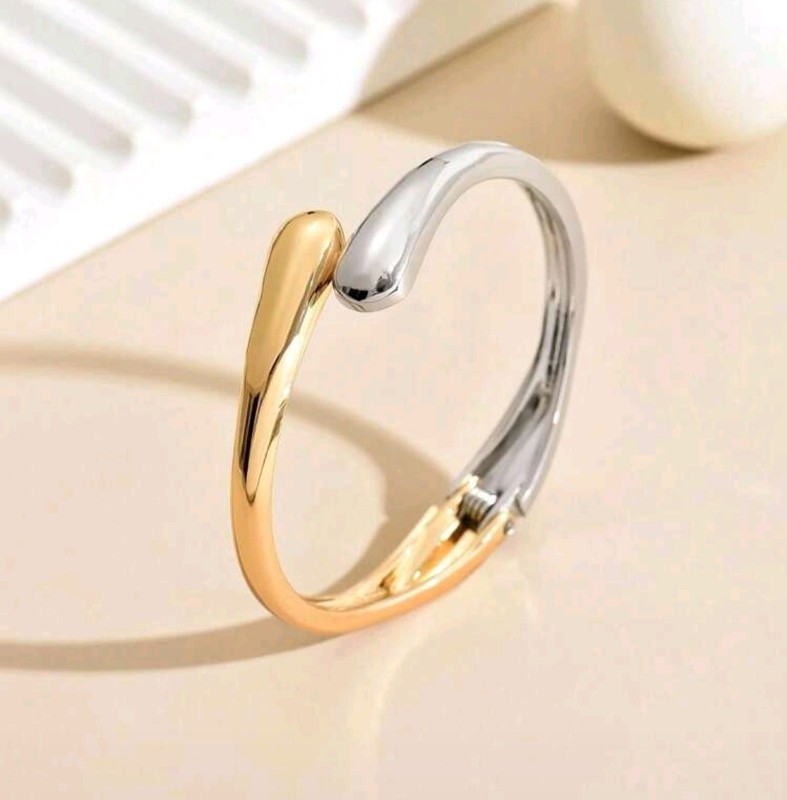 Silver Gold Bracelet Bangle Chain Charm Cuff Over Stainless Steel gallery