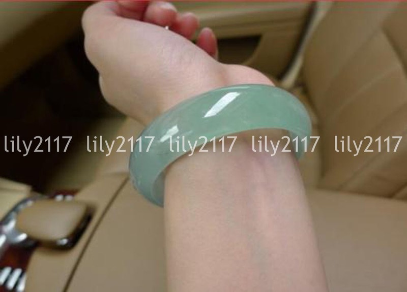 Genuine Natural Green Jadeite Jade Gemstone Bangle Bracelet 56-66mm Jewelry gallery