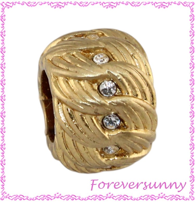 Brighton Splendid Gold Crystal Bead Spacer gallery