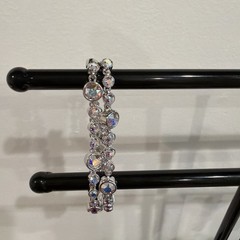 Touchstone Crystal by Swarovski Aurora Borealis double-row adjustable bracelet
