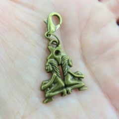 GEMINI Charm Zipper Pull Keychain Add On Clip Dangle Zodiac Sign Astrology Twins
