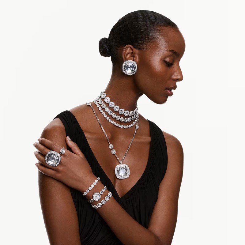 Swarovski Una Angelic Bracelet, Cushion Cut, White, Rhodium Plated 5751558 gallery