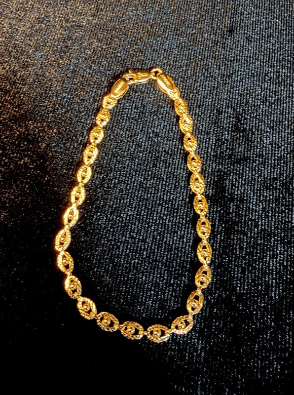 Stunning Evil Eye 14L Gold Filled Bracelet 7.5 in 4MM/Lobster Clasp Closure gallery