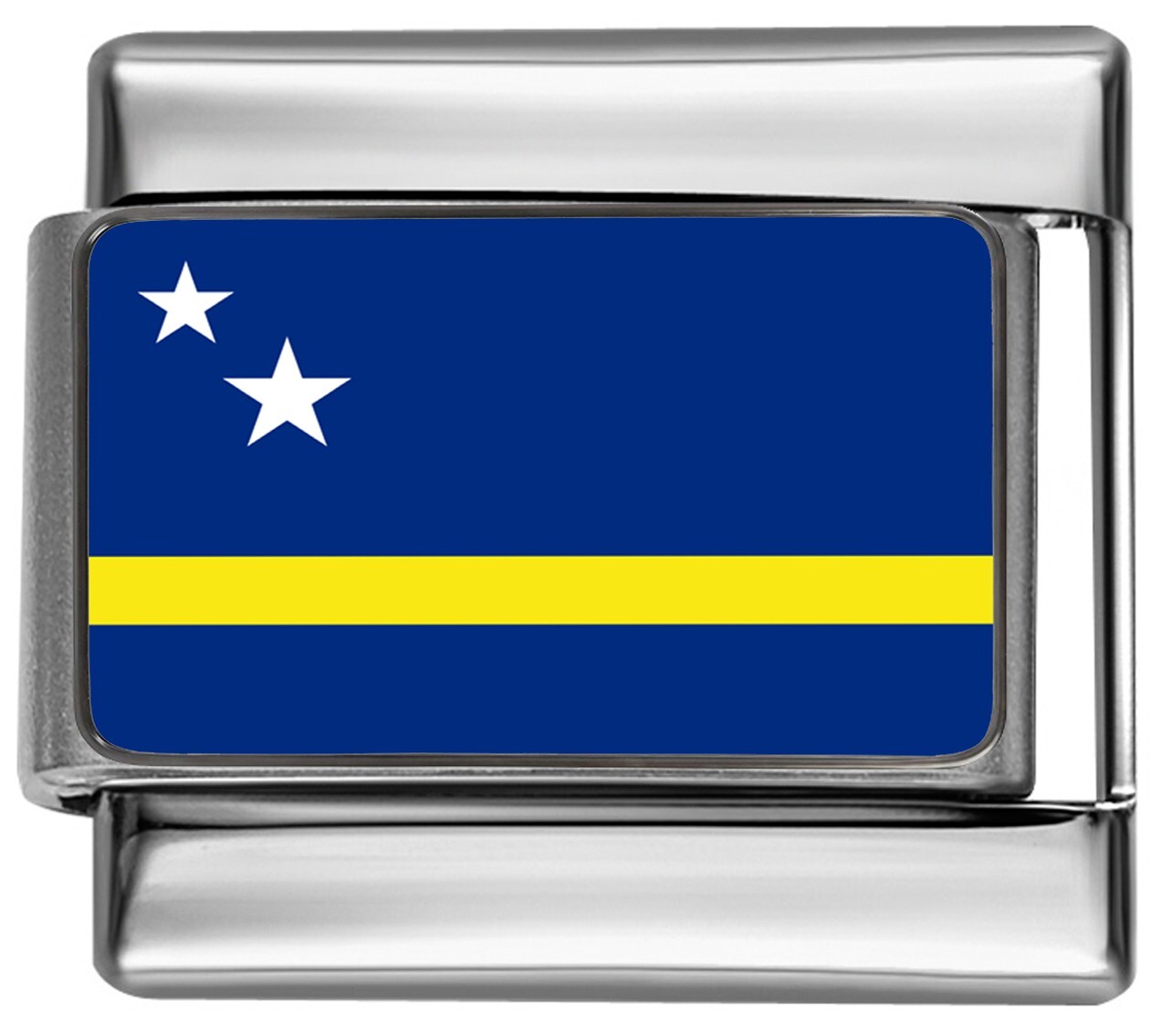 CURACAO FLAG Photo Italian 9mm Charm PC234 Fits Traditional Classic gallery