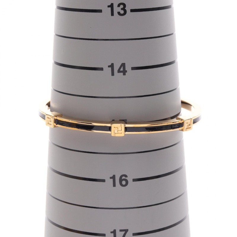 FENDI FOREVER Bracelet Bangle 8AL218TL9F0A1FS Gold Plated Black NEW Women gallery