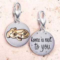 Amanda Blu Silver 2-Tone Medallion – Cat and Dog