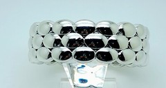 B001 Simple style Light Weight Large wide silver color Bangle fashion Bracelets