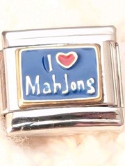 Authentic Zoppini I Love Mahjong Italian Cham Classic 9mm K173