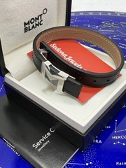 $305 MSRP – Montblanc M-gram Bracelet Black Small 128407