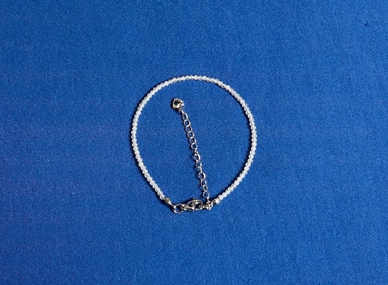 Crystal Quartz Faceted Round Gemstone Beads Handmade Dainty Women Bracelet 6-8" gallery
