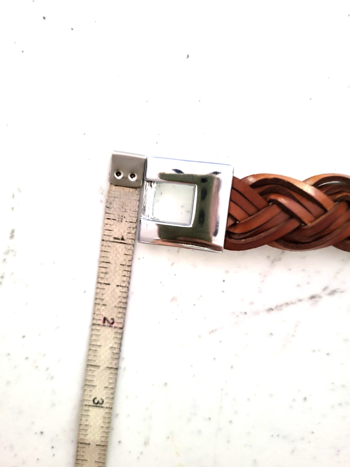 Braided synthetic leather Bracelet wide multi-strand woven pattern gallery