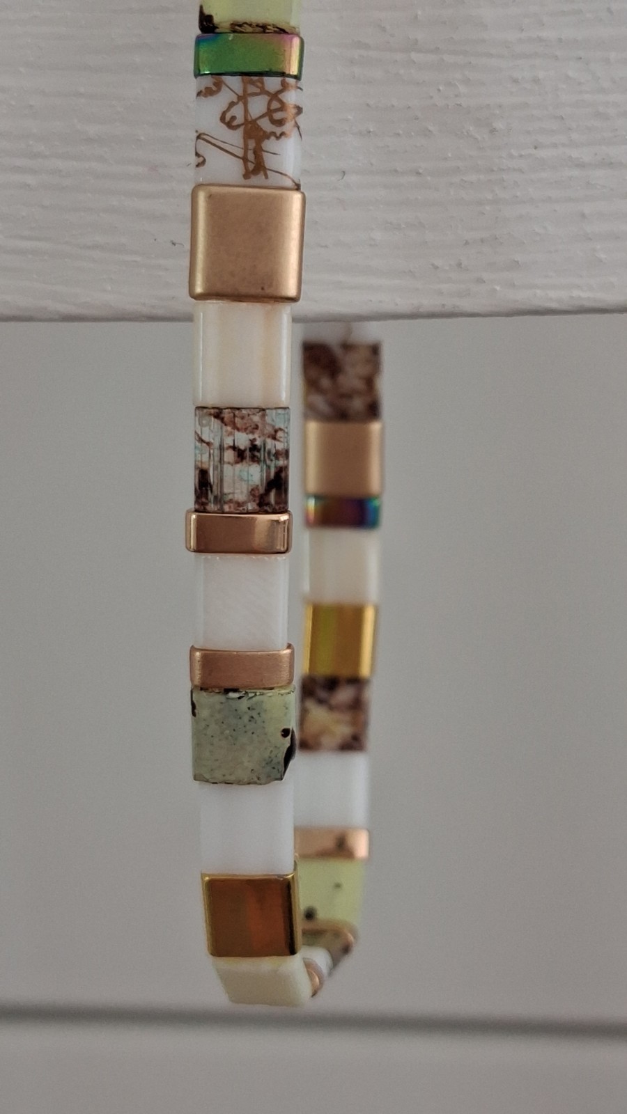 Miyuki Tile Beaded Stretch Bracelet No Clasp gallery