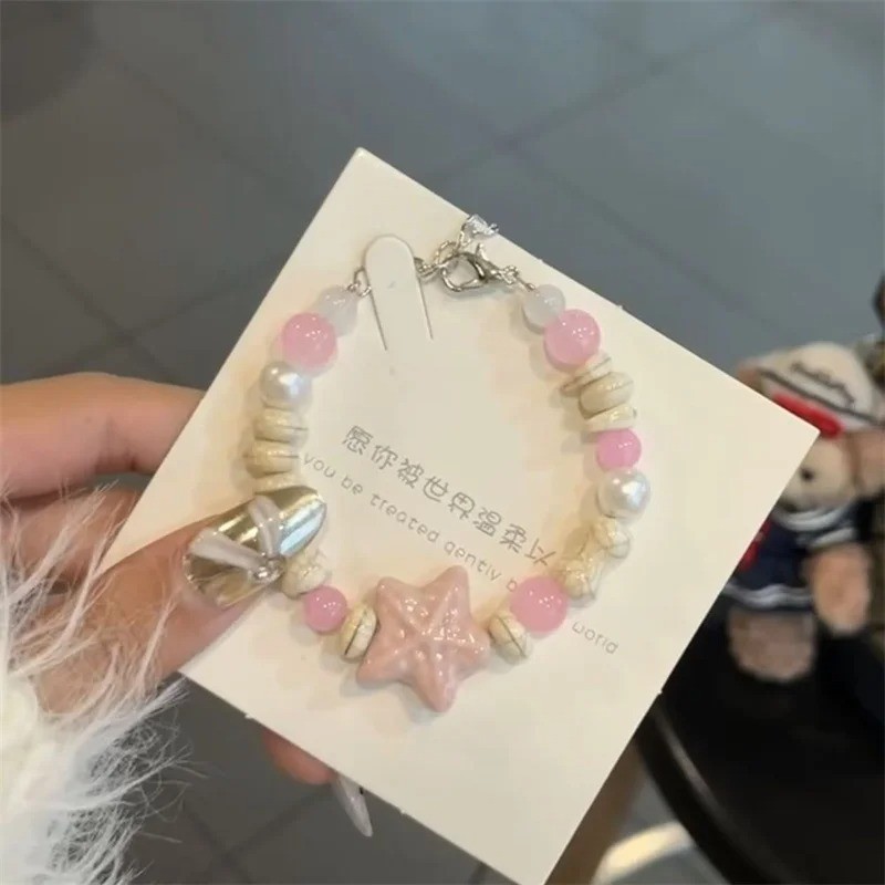 Bracelet Bohemian Conch Starfish Shells Ceramics Beaded Girls Shell Beach Bangl gallery
