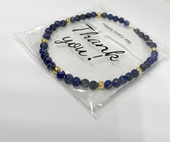 Blue Lapis Gemstone/Crystal Mini Handmade Bracelet (unisex) Child or Adult