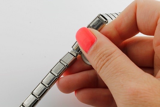 Shiny Stainless Steel 9mm Italian Charm Starter Bracelet And Opening Tool Set gallery