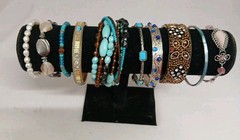 Lot of 10 Various Bracelets Colorful (#565)