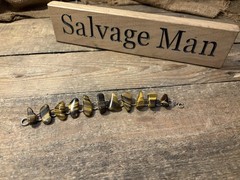 Vintage Tiger’s Eye Nugget Link Bracelet Golden Brown Chatoyant Stone 7.5″ Boho