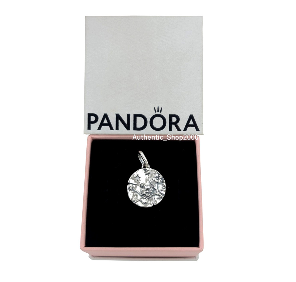 New 100% Authentic PANDORA 925 Cherry Blossom Medallion Coin Charm 794085C01