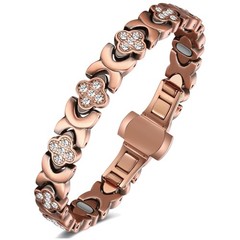 Feraco Pure Copper Bracelets for Women, 5X Ultra Strength Magnetic Bracelet with