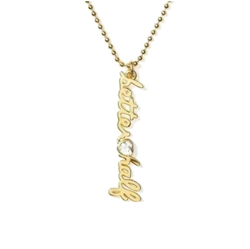Kate Spade New York Say Yes Better Half Charm Engagement Necklace Gold $79 NWT gallery