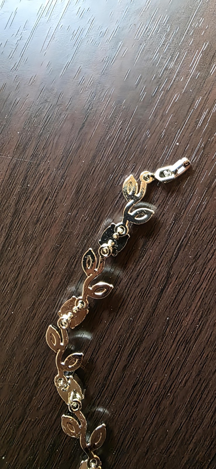14k Gold Filled Bracelet With White Stones. $32 gallery
