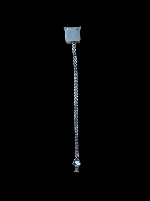 1017 ALYX 9SM Cubix Mini Bracelet Silver Stainless Rollercoaster Clasp 20-0118 gallery