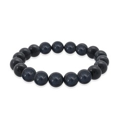 Blue Chalcedony Enhanced 310.00 ctw Beaded Stretch Bracelet