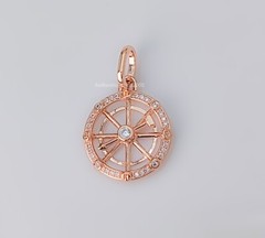 New 100% Authentic PANDORA ME Rose G Wheel of Fortune Medallion Charm 783063C01