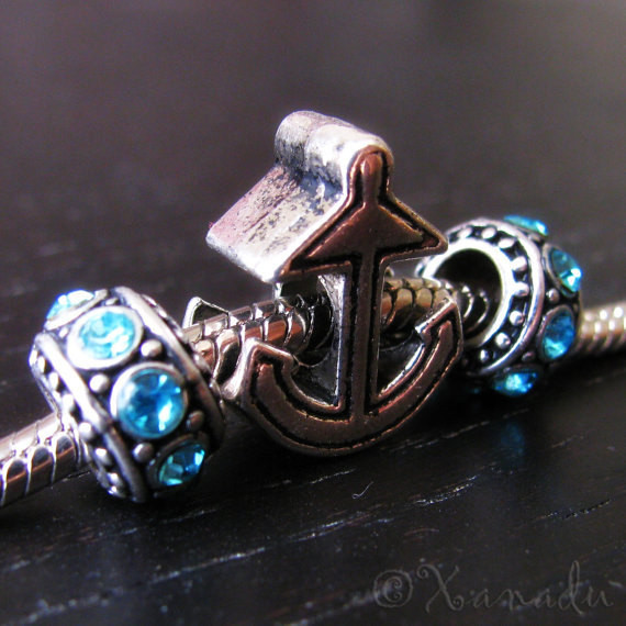 Anchor European Bead And Birthstone Spacers For Charm Bracelets And Necklaces gallery