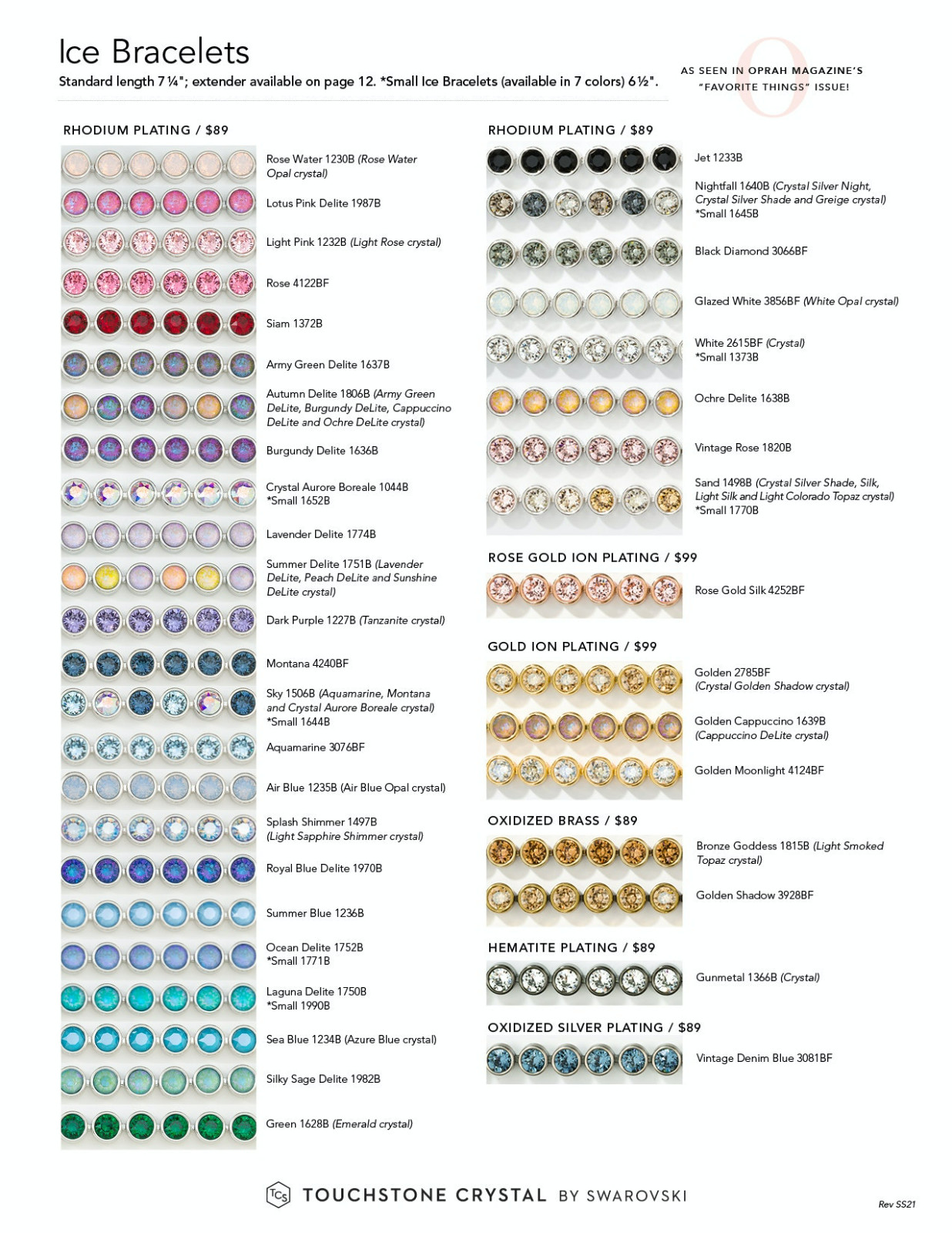 Touchstone Crystal By Swarovski Ice & Glam Bracelets - Choose Color Style - 💎 gallery