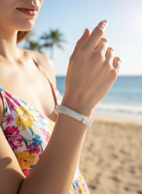 $89 Swarovski Stardust Silver Bracelet SW gallery