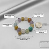 Natural Large Multi Gemstone Bracelet 14-16mm Beads Handmade Luxury Jewelry gift gallery