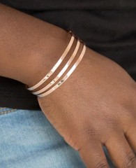 Street Sleek Rose Gold Bracelet