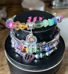 Bomb Party 2023 Holiday Stack RBP6494 ‘I’m A Sucker For You’ Silver Bracelet Set