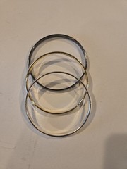 Set of 3 Unbranded gold, silver and black tone Bangle Bracelets