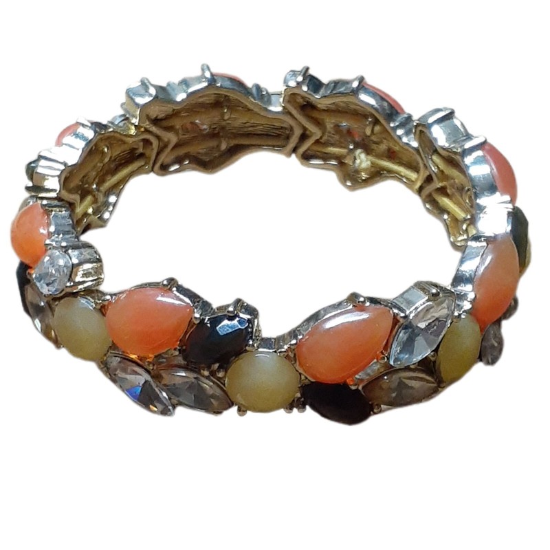 Mixed Jewel Rhinestone Stretch Bracelet Costume Jewelry Mixed Colors Beautiful gallery