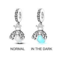MULA Original Luminous Firefly DIY Charm CZ For Women Bracelet 925 Silver Plated