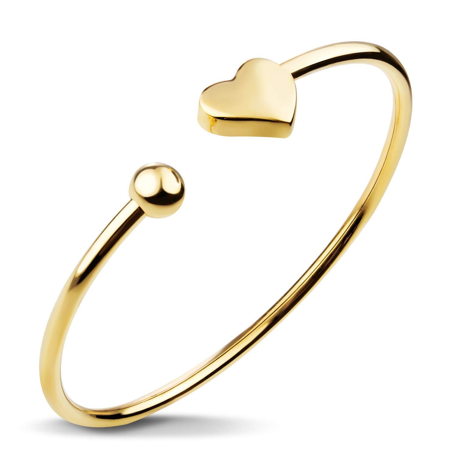 555Jewelry Stainless Steel Womens Ladies Cute Love Tiny Heart Romantic Gift D... gallery