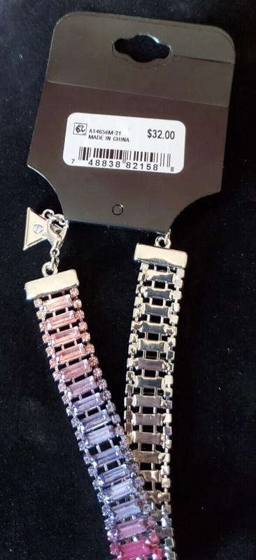 Guess Multicolor Baguette & Crystal Line Bracelet J0 gallery